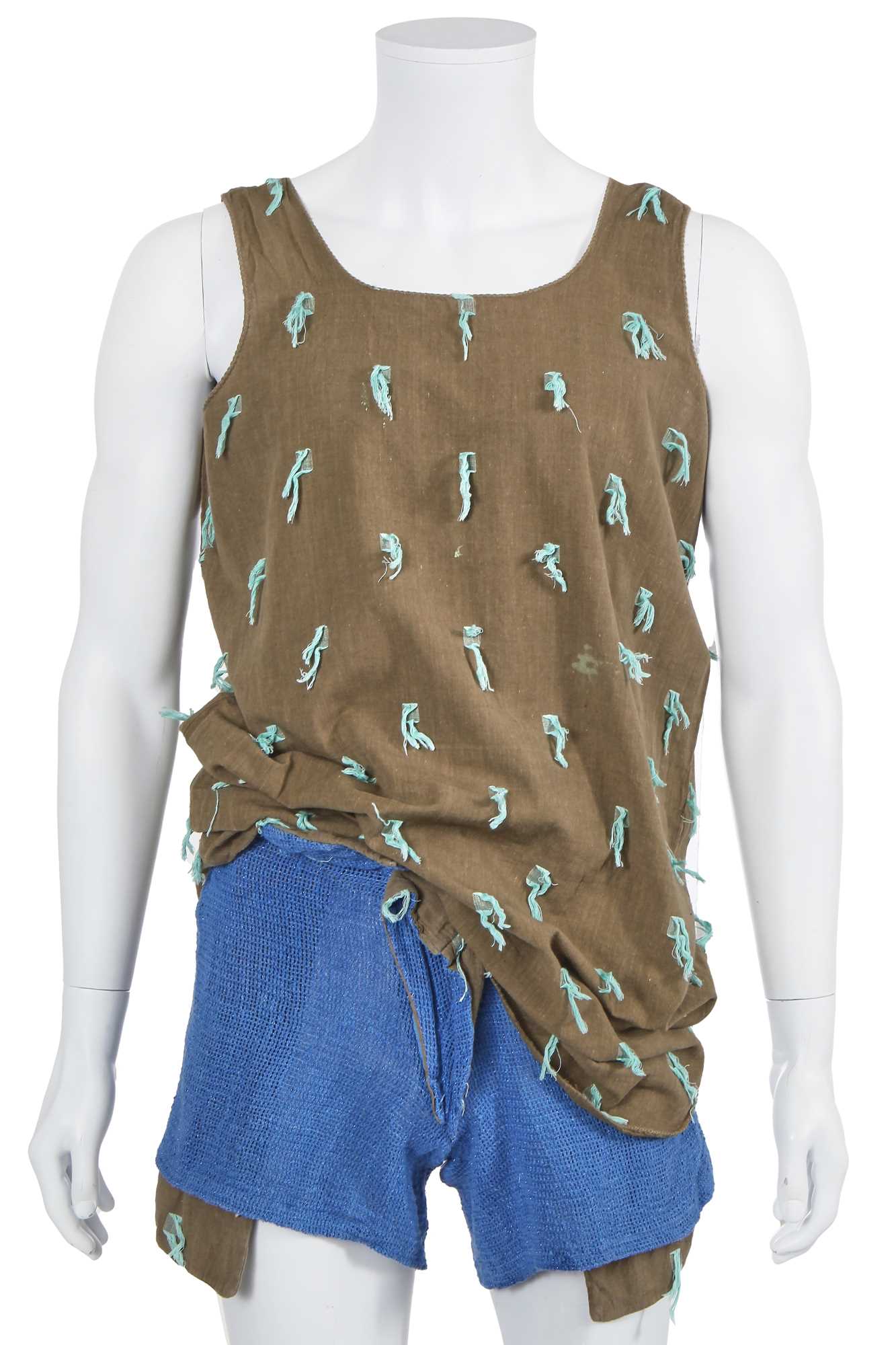 Lot 47 - A Westwood/McLaren tufted cotton ensemble, 'Savage' collection, Spring-Summer 1982