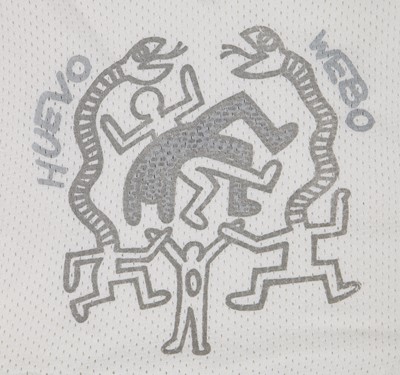 Lot 58 - A Westwood/McLaren Keith Haring print airtex top, 'Witches' collection, Autumn-Winter 1983-84