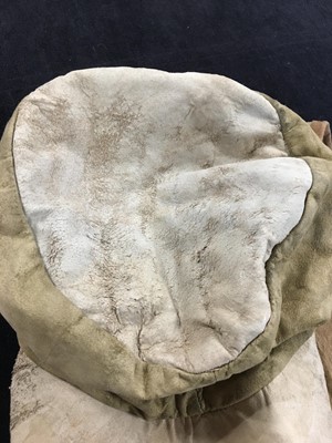 Lot 45 - A Westwood/McLaren chamois leather cap, 'Savage' collection, Spring-Summer 1982