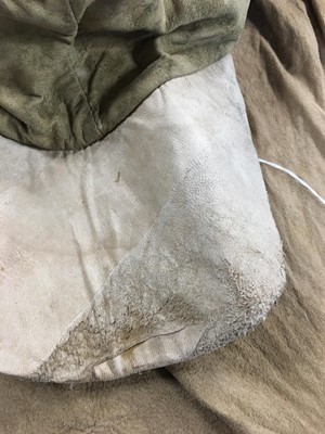 Lot 45 - A Westwood/McLaren chamois leather cap, 'Savage' collection, Spring-Summer 1982