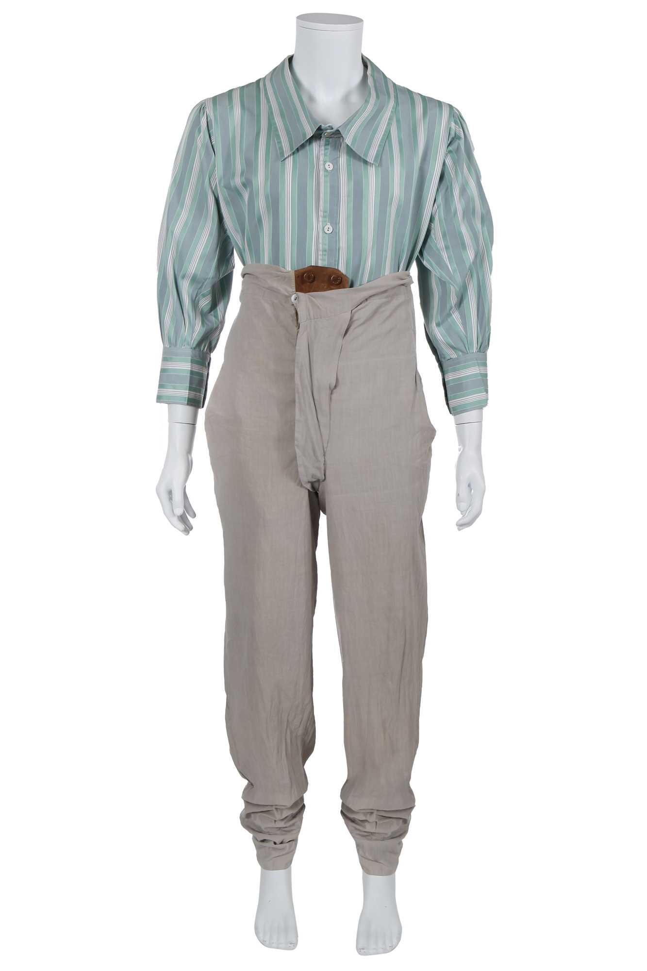 Lot 54 - A Westwood/McLaren cotton ensemble, 'Punkature' collection, Spring-Summer 1983