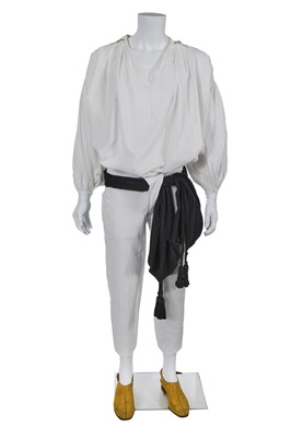 Lot 38 - A Westwood/McLaren cotton ensemble, 'Pirate' collection, Autumn-Winter 1981-82
