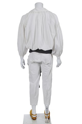 Lot 38 - A Westwood/McLaren cotton ensemble, 'Pirate' collection, Autumn-Winter 1981-82