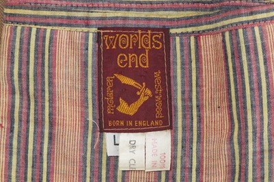 Lot 48 - A Westwood/McLaren men's beige wool suit ensemble, 'Nostalgia of Mud (Buffalo)' collection, Autumn-Winter 1982-83