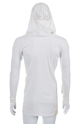 Lot 50 - A Westwood/McLaren 'Picasso' print white cotton jersey hooded t-shirt, 'Nostalgia of Mud (Buffalo)' collection, Autumn-Winter 1982-83