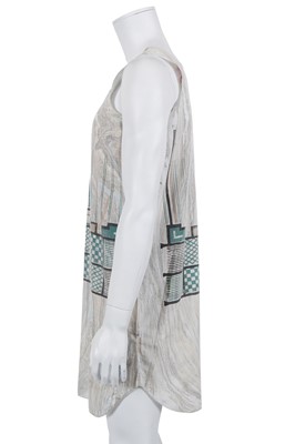 Lot 51 - A Westwood/McLaren marbled 'power station' print tunic/vest, 'Nostalgia of Mud (Buffalo)' collection, Autumn-Winter 1982-83