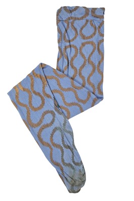 Lot 39 - A Westwood/McLaren squiggle print blue cotton jersey shirt, 'Pirate' collection, Autumn-Winter 1981-82