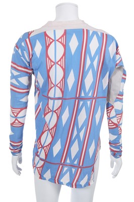 Lot 40 - A Westwood/McLaren Navajo print cotton jersey top, 'Pirate' collection, Autumn-Winter 1981-82