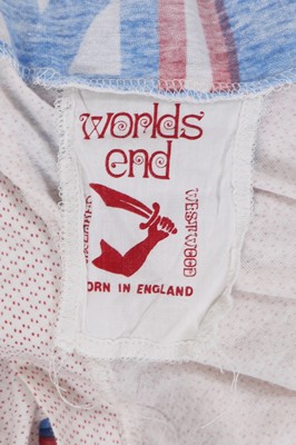 Lot 40 - A Westwood/McLaren Navajo print cotton jersey top, 'Pirate' collection, Autumn-Winter 1981-82