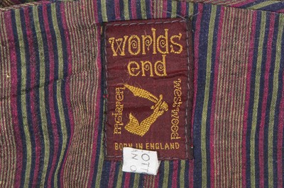 Lot 41 - A pair of Westwood/McLaren madras striped cotton trousers, 'Pirate' collection, Autumn-Winter 1981-82