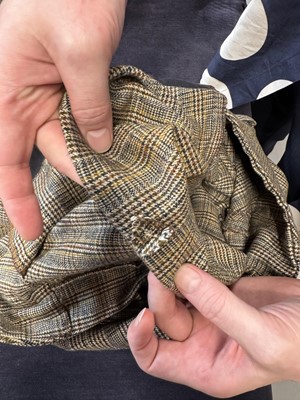 Lot 37 - A rare Westwood/McLaren men's brown glen plaid suit, 'Pirate' collection, Autumn-Winter 1981-82