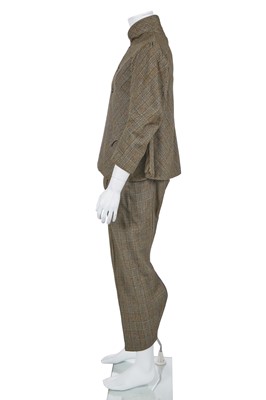 Lot 37 - A rare Westwood/McLaren men's brown glen plaid suit, 'Pirate' collection, Autumn-Winter 1981-82