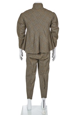 Lot 37 - A rare Westwood/McLaren men's brown glen plaid suit, 'Pirate' collection, Autumn-Winter 1981-82