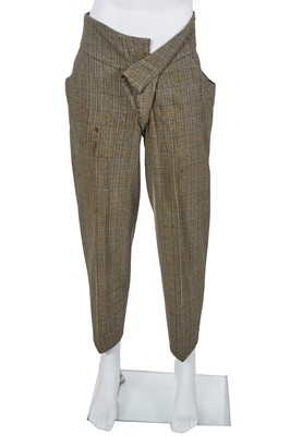 Lot 37 - A rare Westwood/McLaren men's brown glen plaid suit, 'Pirate' collection, Autumn-Winter 1981-82