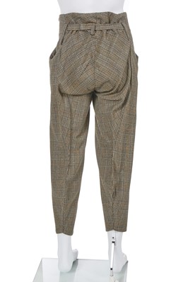 Lot 37 - A rare Westwood/McLaren men's brown glen plaid suit, 'Pirate' collection, Autumn-Winter 1981-82