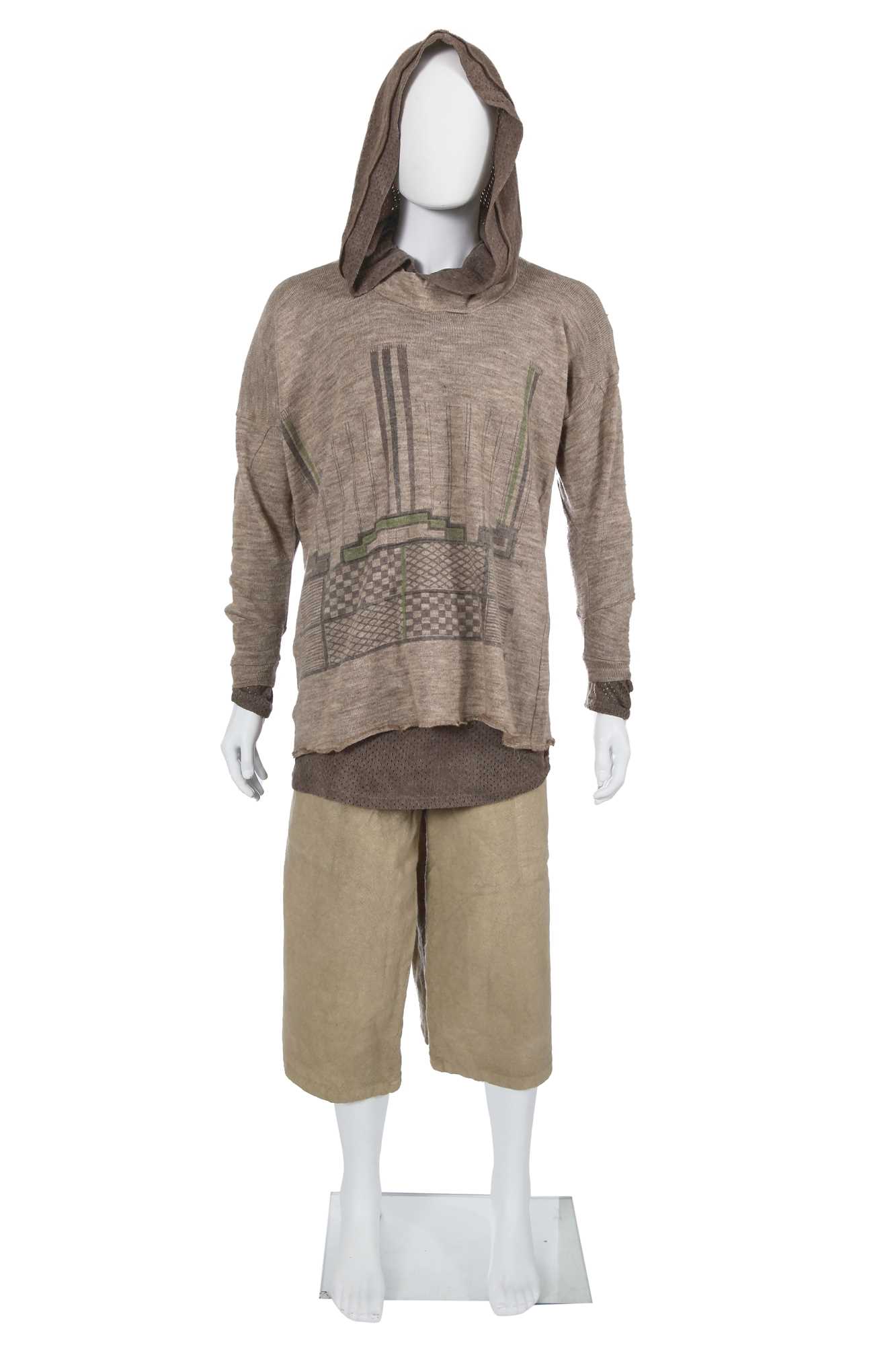 Lot 49 - A Westwood/McLaren grey and beige ensemble, 'Nostalgia of Mud (Buffalo)' collection, Autumn-Winter 1982-83