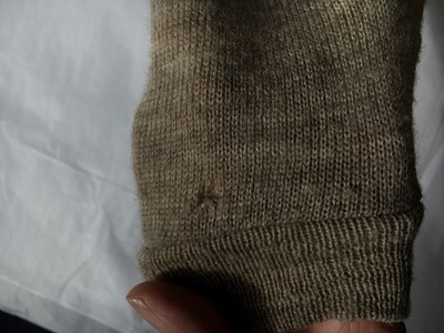 Lot 49 - A Westwood/McLaren grey and beige ensemble, 'Nostalgia of Mud (Buffalo)' collection, Autumn-Winter 1982-83