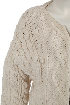 Lot 573 - A Jean Paul Gaultier white knitted chenille sweater, ‘Le Charme coincé de la bourgeoise’ collection, Autumn-Winter 1985-86