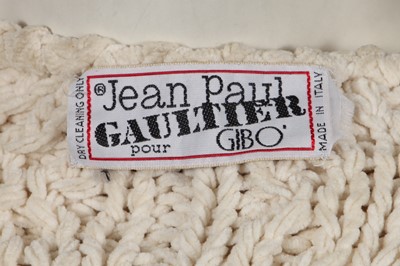 Lot 573 - A Jean Paul Gaultier white knitted chenille sweater, ‘Le Charme coincé de la bourgeoise’ collection, Autumn-Winter 1985-86