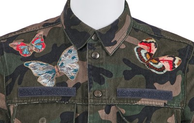 Lot 10 - A Valentino by Maria Grazia Chiuri and Pierpaolo Piccioli men's embroidered camouflage print cotton acket, Spring-Summer 2015