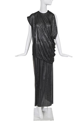 Lot 368 - A Gianni Versace black oroton ensemble, circa 1984