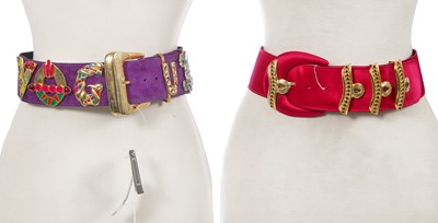 Lot 492 - Two Gianni Versace belts, circa 1991