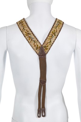 Lot 155 - An unusual pair of Christian Dior men's braces, probably 1970s