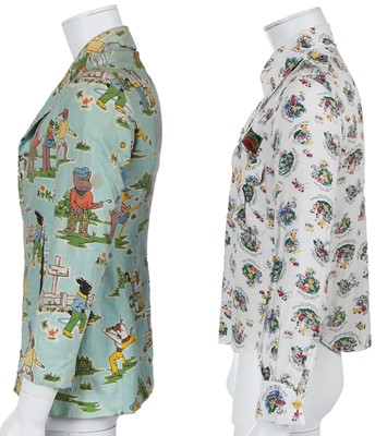 Lot 159 - A rare Dandie Fashions men's printed cotton blazer, 1966-68