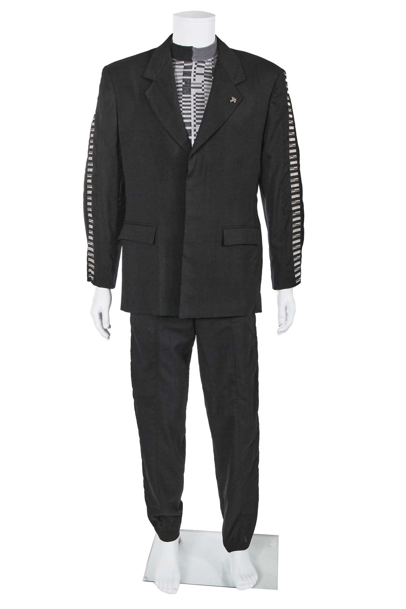 Lot 141 - An Armand Basi men's suit ensemble, 'Kingsize' collection, Spring-Summer 1991