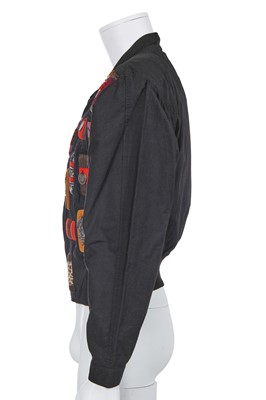 Lot 142 - A Calugi e Giannelli men's Batakari-inspired black cotton jacket, 1990s