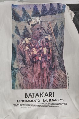 Lot 142 - A Calugi e Giannelli men's Batakari-inspired black cotton jacket, 1990s