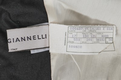 Lot 142 - A Calugi e Giannelli men's Batakari-inspired black cotton jacket, 1990s