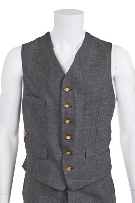 Lot 77 - A Vivienne Westwood men's grey wool three-piece suit, circa 1994