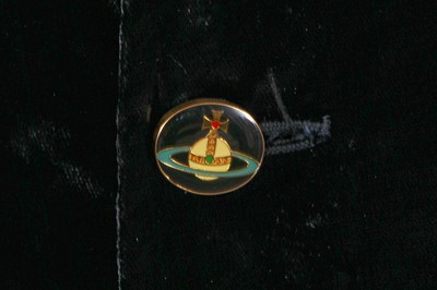 Lot 79 - A Vivienne Westwood men's black velvet jacket, circa 1995