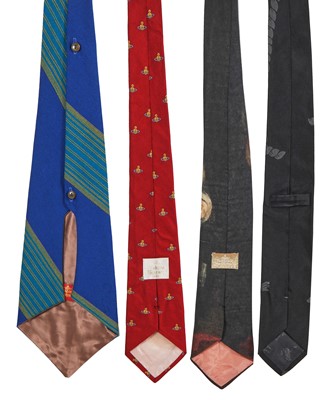 Lot 69 - Four Vivienne Westwood men's ties, 1980s-90s
