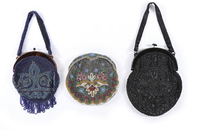 Lot 88 - Twelve beaded purses, mostly with celluloid...