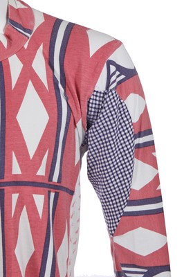 Lot 43 - A Vivienne Westwood Navajo-print cotton jersey shirt, circa 1990