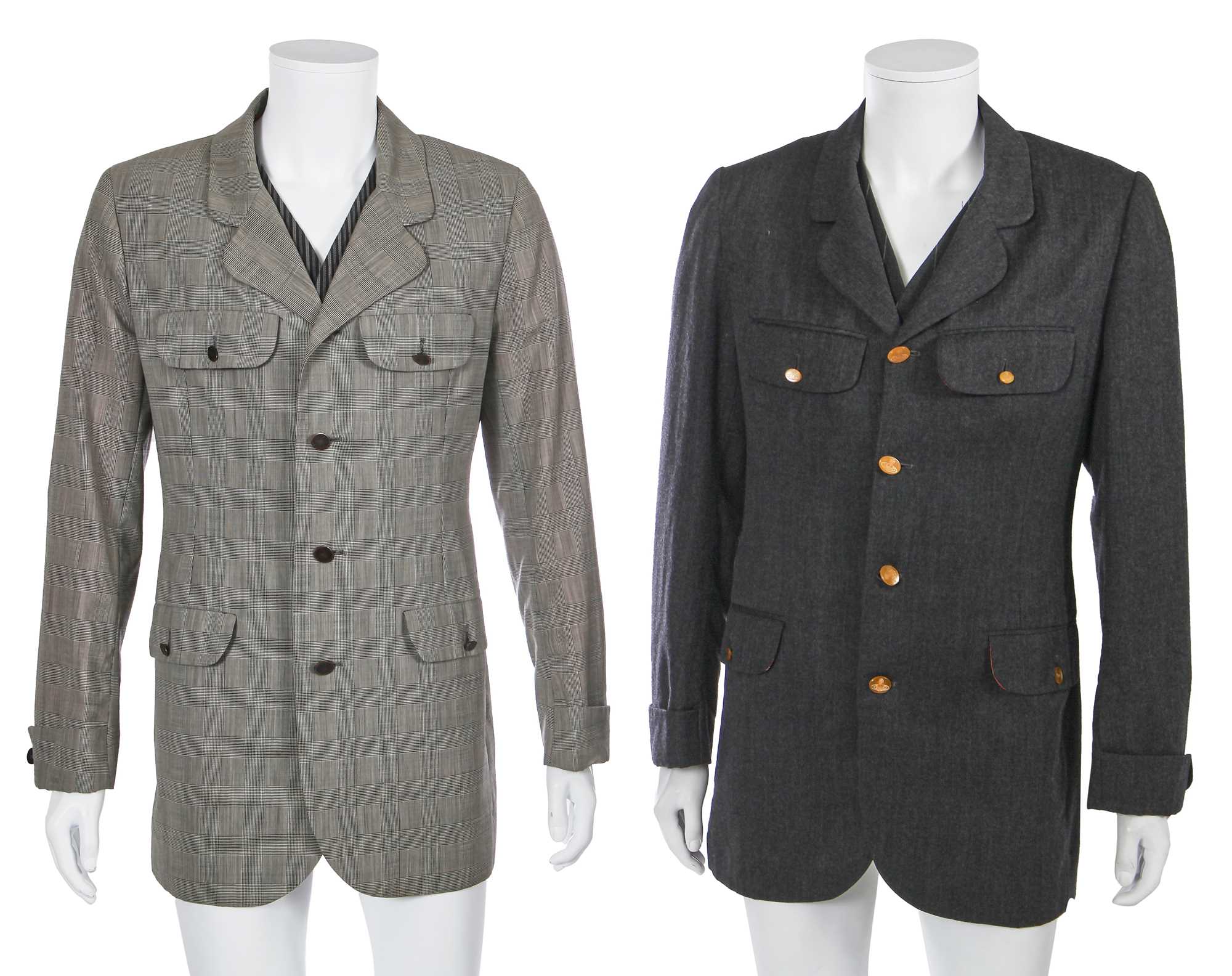 Lot 75 - A group of Vivienne Westwood men's wool jackets and waistcoats, 1990s