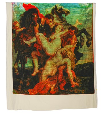Lot 510 - A Vivienne Westwood Rubens print velvet panel, 'Anglomania' collection, Autumn-Winter 1993-94