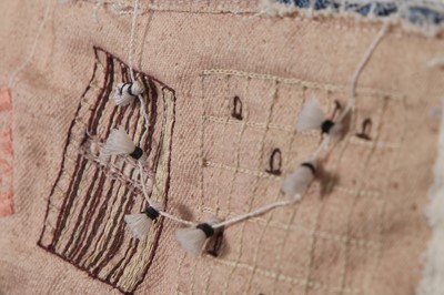 Lot 7 - A fine Louis Vuitton by Colm Dillane men's patchwork cotton 'Teenage Bedroom' ensemble, possibly the showpiece, Autumn-Winter 2023-24