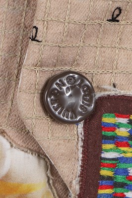 Lot 7 - A fine Louis Vuitton by Colm Dillane men's patchwork cotton 'Teenage Bedroom' ensemble, possibly the showpiece, Autumn-Winter 2023-24