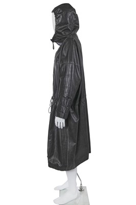 Lot 149 - A Marithé + François Girbaud men's black leather coat, 1980s