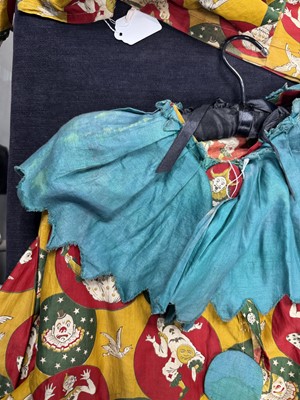 Lot 163 - A printed cotton clown costume, 1920s