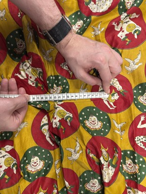 Lot 163 - A printed cotton clown costume, 1920s
