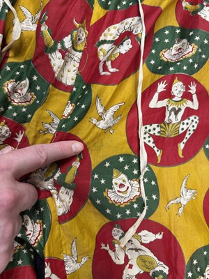 Lot 163 - A printed cotton clown costume, 1920s