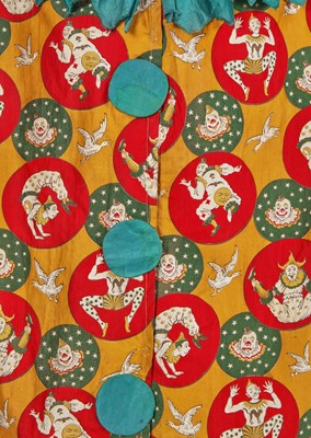 Lot 163 - A printed cotton clown costume, 1920s