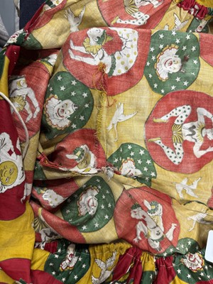 Lot 163 - A printed cotton clown costume, 1920s