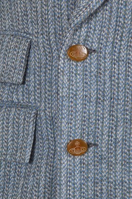 Lot 68 - A Vivienne Westwood men's blue tweed ensemble, 'Time Machine' collection, Autumn-Winter 1988-89