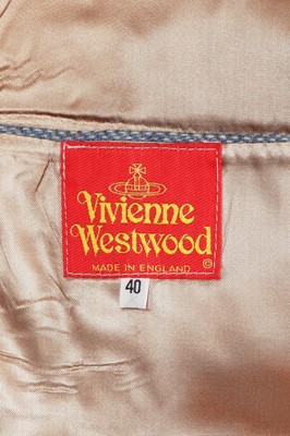 Lot 68 - A Vivienne Westwood men's blue tweed ensemble, 'Time Machine' collection, Autumn-Winter 1988-89