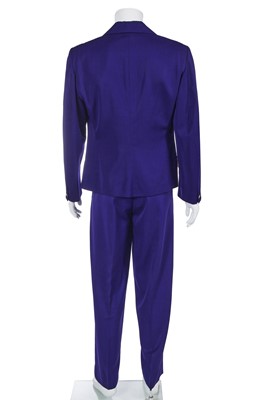 Lot 71 - A Vivienne Westwood men's purple wool suit, 'Pagan V' collection, Spring-Summer 1990